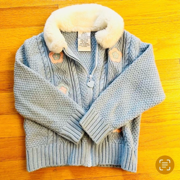 Pretty Faux Fur-Lined Cardigan - Picture 5 of 5